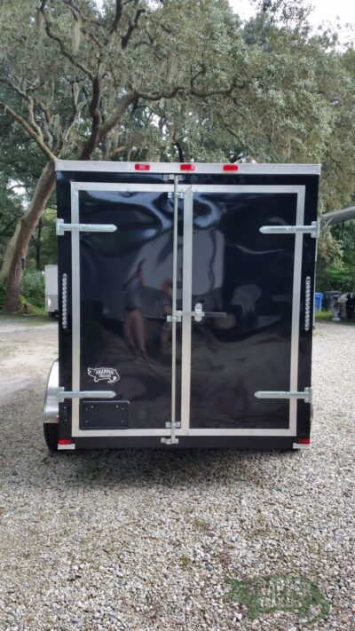 Quality Cargo 6x12 TA Trailer - Black, Double Doors, Side Door, Extra Height - Image 6