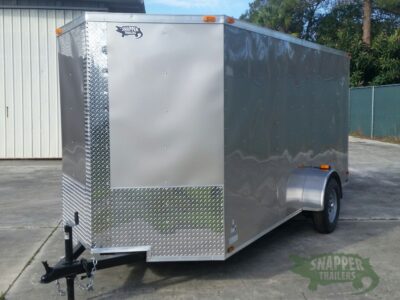 Quality Cargo 6x14 SA Trailer - Champagne, Ramp, Side Door, Extra Height - Image 2