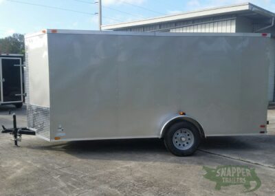 Quality Cargo 6x14 SA Trailer - Champagne, Ramp, Side Door, Extra Height - Image 3