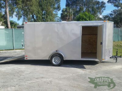 Quality Cargo 6x14 SA Trailer - Champagne, Ramp, Side Door, Extra Height - Image 10