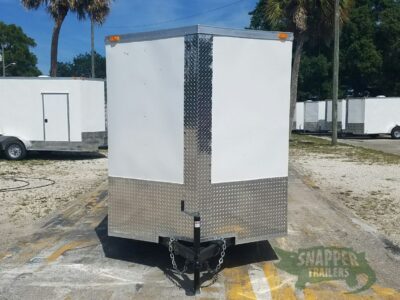Quality Cargo 6x14 SA Trailer - White, Double Doors, Side Door, Extra Height - Image 14
