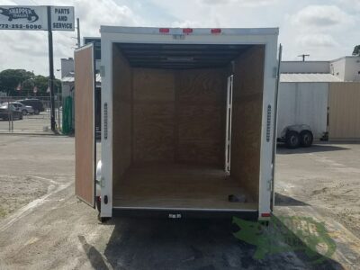 Quality Cargo 6x14 SA Trailer - White, Double Doors, Side Door, Extra Height - Image 6