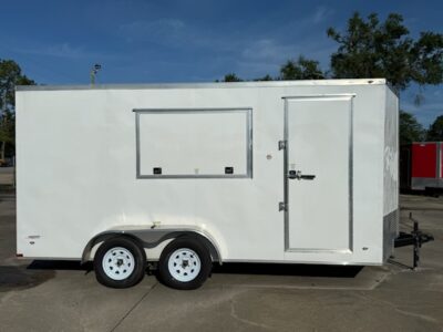Freedom Trailers  7x16TA2L - Wh, R, RVBL, +12 Height, 1x3x5 Conc Door w GlassScreens - Image 10