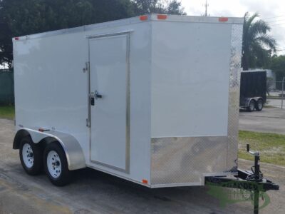 Freedom Trailers 6x12 TA Trailer - White, Double Doors, Side Door, Extra Height - Image 13