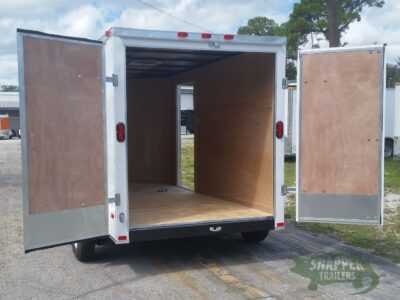 Freedom Trailers 6x12 TA Trailer - White, Double Doors, Side Door, Extra Height - Image 4