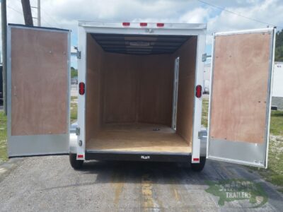 Freedom Trailers 6x12 TA Trailer - White, Double Doors, Side Door, Extra Height - Image 6