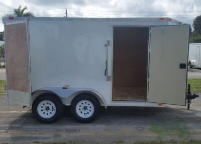 Freedom Trailers 6x12 TA Trailer - White, Double Doors, Side Door, Extra Height - Image 10