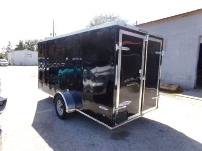 Freedom Trailers 6x14 SA Trailer - Black, Ramp, Side Door, Extra Height - Image 3