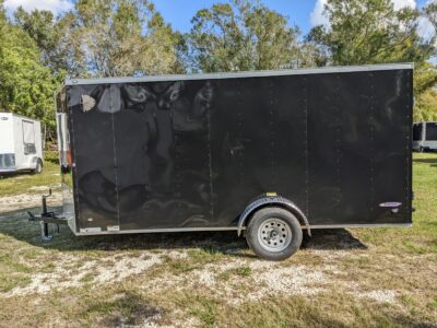 Freedom Trailers 6x14 SA Trailer - Black, Ramp, Side Door, Extra Height - Image 3