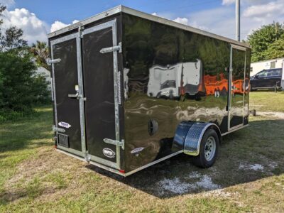 Freedom Trailers 6x14 SA Trailer - Black, Ramp, Side Door, Extra Height - Image 7