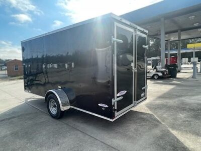 Freedom Trailers 6x14 SA Trailer - Black, Ramp, Side Door, Extra Height - Image 4