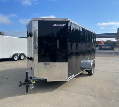 Freedom Trailers 6x14 SA Trailer - Black, Ramp, Side Door, Extra Height - Image 2