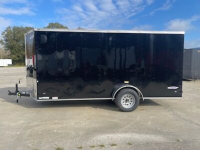 Freedom Trailers 6x14 SA Trailer - Black, Ramp, Side Door, Extra Height - Image 3