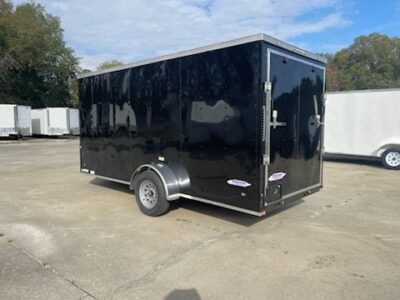 Freedom Trailers 6x14 SA Trailer - Black, Ramp, Side Door, Extra Height - Image 4