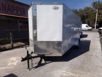 Freedom Trailers 6x14 SA Trailer - White, Double Doors, Side Door, Extra Height - Image 2