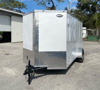 Freedom Trailers 6x14 SA Trailer - White, Double Doors, Side Door, Extra Height - Image 2
