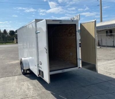 Freedom Trailers 6x14 SA Trailer - White, Double Doors, Side Door, Extra Height - Image 4