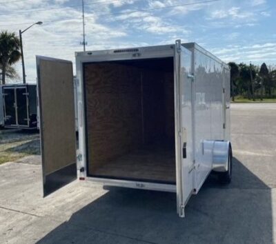 Freedom Trailers 6x14 SA Trailer - White, Double Doors, Side Door, Extra Height - Image 7