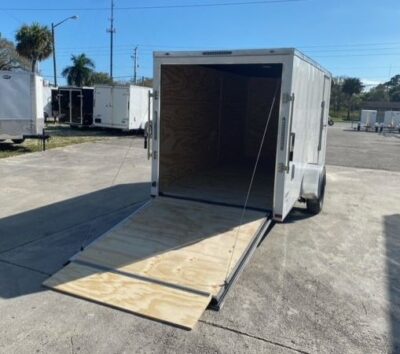 Freedom Trailers 6x14 SA Trailer - White, Ramp, Side Door, Extra Height - Image 7