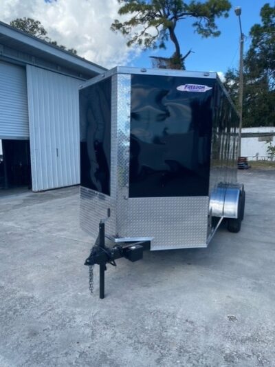 Freedom Trailers 6x14 TA Trailer - Black, Ramp, Side Door, Extra Height - Image 2