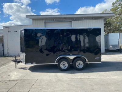 Freedom Trailers 6x14 TA Trailer - Black, Ramp, Side Door, Extra Height - Image 3