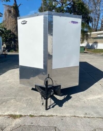 Freedom Trailers 6x14 TA Trailer - White, Double Doors, Side Door, Extra Height - Image 10