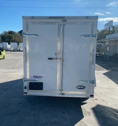Freedom Trailers 6x14 TA Trailer - White, Double Doors, Side Door, Extra Height - Image 6