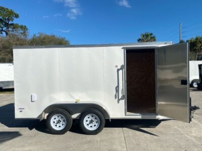 Freedom Trailers 6x14 TA Trailer - White, Double Doors, Side Door, Extra Height - Image 8