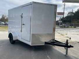 Freedom Trailers  7x10SABL - Wh, DD, BL, +3 Height, 1x+15 Tongue, 1xTriple Tube, 2xBlack Mods, Wh, 1xSide Vents