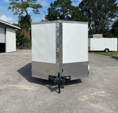 Freedom Trailers 7x10 TA Trailer - White, Ramp, Side Door, Extra Height - Image 10