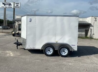 Freedom Trailers 7x10 TA Trailer - White, Ramp, Side Door, Extra Height - Image 3