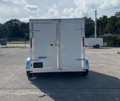 Freedom Trailers 7x10 TA Trailer - White, Ramp, Side Door, Extra Height - Image 6