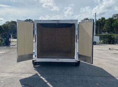 Freedom Trailers 7x10 TA Trailer - White, Ramp, Side Door, Extra Height - Image 5