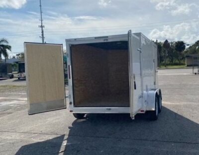 Freedom Trailers 7x10 TA Trailer - White, Ramp, Side Door, Extra Height - Image 7