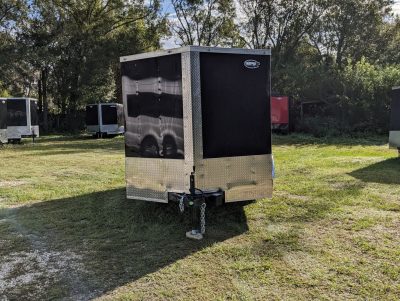 Freedom Trailers 7x12 SA Trailer - Black, Ramp, Side Door, Brakes, Extra Height - Image 8