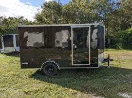 Freedom Trailers  7x12SABL - Blk, DD, BL, +3 Height