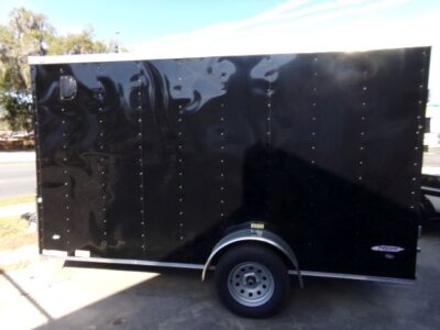 Freedom Trailers 7x12 SA Trailer - Black, Ramp, Side Door, Brakes, Extra Height - Image 2