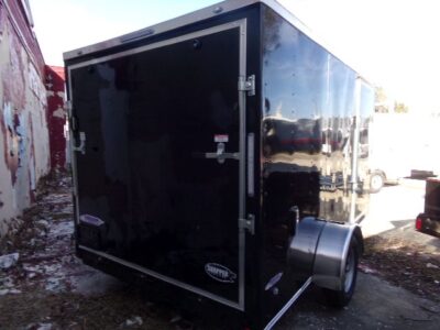 Freedom Trailers 7x12 SA Trailer - Black, Ramp, Side Door, Brakes, Extra Height - Image 3