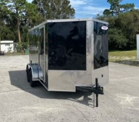 Freedom Trailers  7x12TA2L - Blk, DD, RVBL, +3 Height