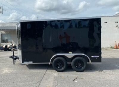 Freedom Trailers 7x12 TA Trailer - White, Double Doors, Side Door, Extra Height - Image 2