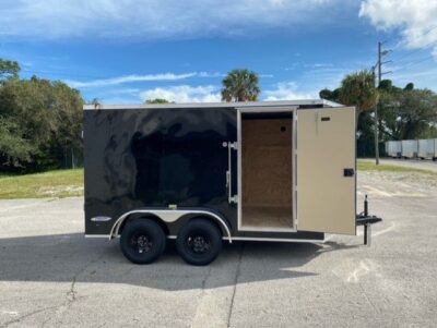 Freedom Trailers 7x12 TA Trailer - White, Double Doors, Side Door, Extra Height - Image 7