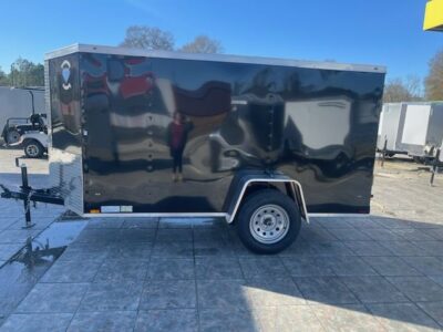 Diamond Cargo 5x10 SA Trailer - Black, Ramp, Side Door - Image 3