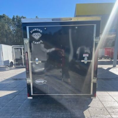 Diamond Cargo 5x10 SA Trailer - Black, Ramp, Side Door - Image 6
