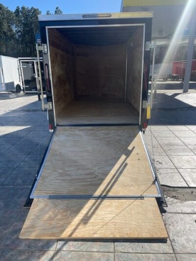 Diamond Cargo 5x10 SA Trailer - Black, Ramp, Side Door - Image 5