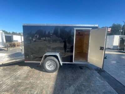 Diamond Cargo 5x10 SA Trailer - Black, Ramp, Side Door - Image 8
