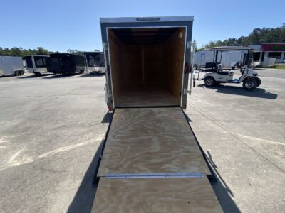 Diamond Cargo 5x10 SA Trailer - Charcoal Grey, Ramp, Side Door - Image 5
