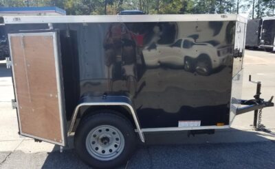 Diamond Cargo 5x8 SA Trailer - Black, Barn Doors, Stab Jacks, One Piece Aluminum Roof - Image 10