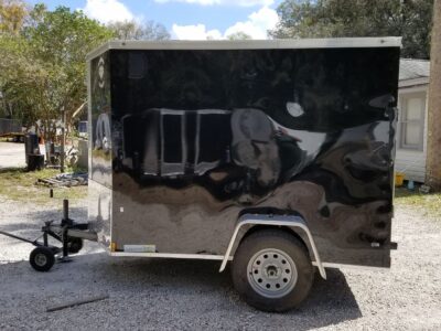 Diamond Cargo 5x8 SA Trailer - Black, Ramp, Side Door, Extra Height - Image 5