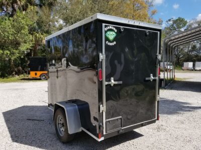 Diamond Cargo 5x8 SA Trailer - Black, Ramp, Side Door, Extra Height - Image 7