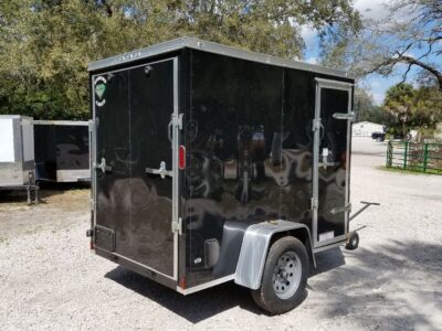 Diamond Cargo 5x8 SA Trailer - Black, Ramp, Side Door, Extra Height - Image 11
